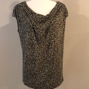 Green Animal Print Michael Kors Tank